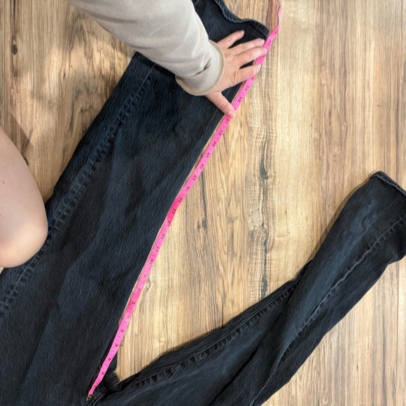 Madewell The '90s Straight Jean Black Denim Jeans - Picture 9 of 14